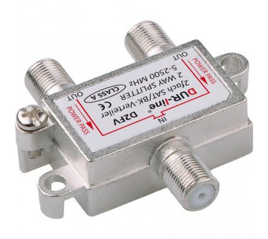 BK-SAT- Verteiler 2-fach 5-2500 MHz (Splitter z.B. hinter...