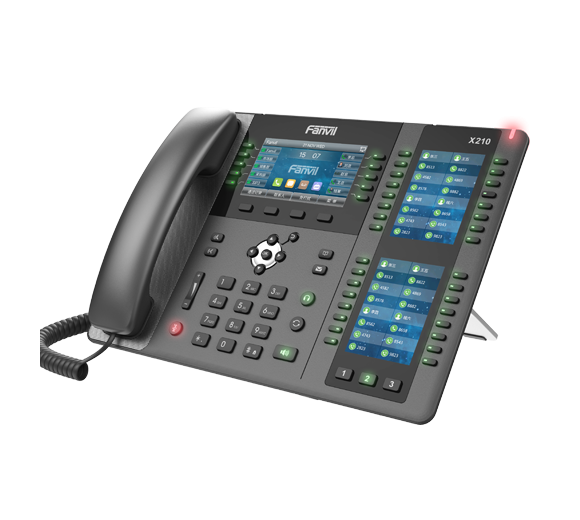 Fanvil X210 IP-Telefon (H.264 Video Codec, Bluetooth, Wi-Fi connectivity, EHS, Gigabit)