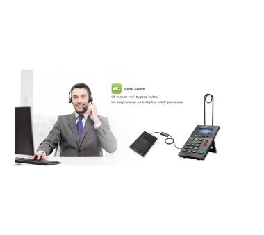 Fanvil X2P Call Center IP telephone with headset stand, PoE, color display *B/C-Goods*
