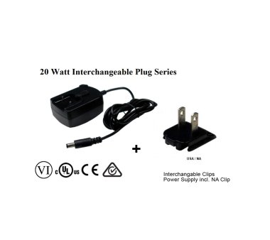 12V/1.67A Phihong AC power supply 20W stabilized with USA...