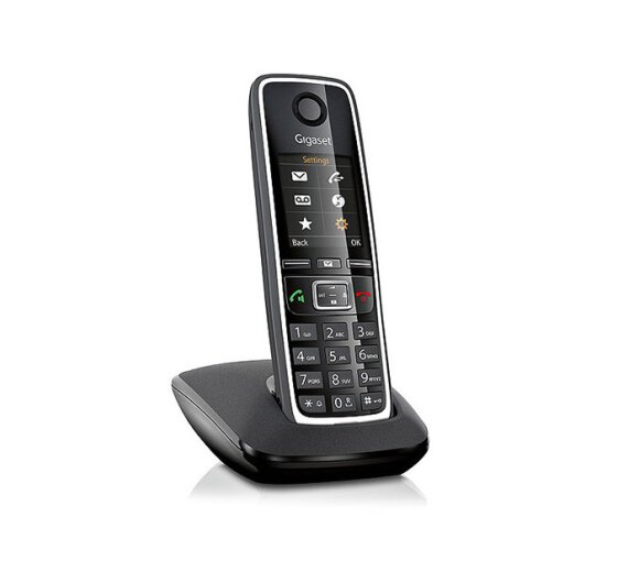 Gigaset C530 IP VoIP and landline phone DECT phone up to 6 SIP accounts from different providers and  Contact Push App: Easy contact transfer from the smartphone onto the DECT handset! 