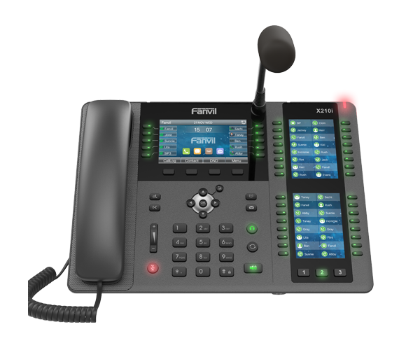 Fanvil X210i Leitstelle SIP-Telefon mit Schwanenhalsmikrofon mit HD-Video integration von IP-Kamera/SIP-Video Gegensprechanlage (H.264 Video Codec, Bluetooth, Wi-Fi connectivity, EHS, Gigabit)
