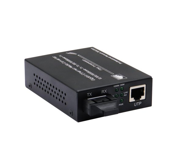 Gigabit Ethernet Multi-Mode SC-Glasfaserkonverter, Duplex, 850nm, bis 550m