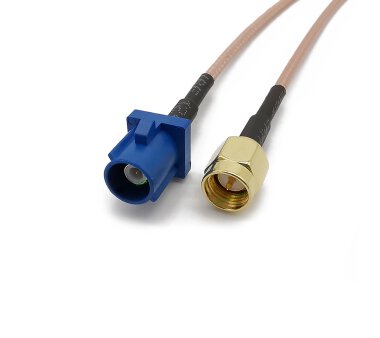 Pigtail RG174 Adapter Cable FME Male to Fakra C plug, 15cm