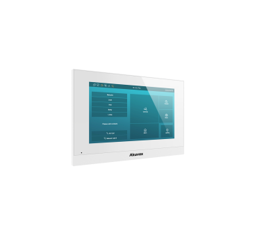 Akuvox C313S  *Limited White edition* Low-cost SIP Indoor Monitor (7" Touchscreen, Audio und Video, 2 Port Switch, PoE + WLAN), Linux based