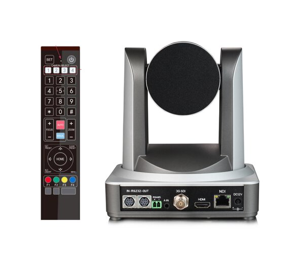 Minrray UV510A-20-ST-NDI HD-Video-Konferenzkamera mit 20-fachem optischem Zoom für Broadcast / Telemedizin und Videokonferenzen (silber)