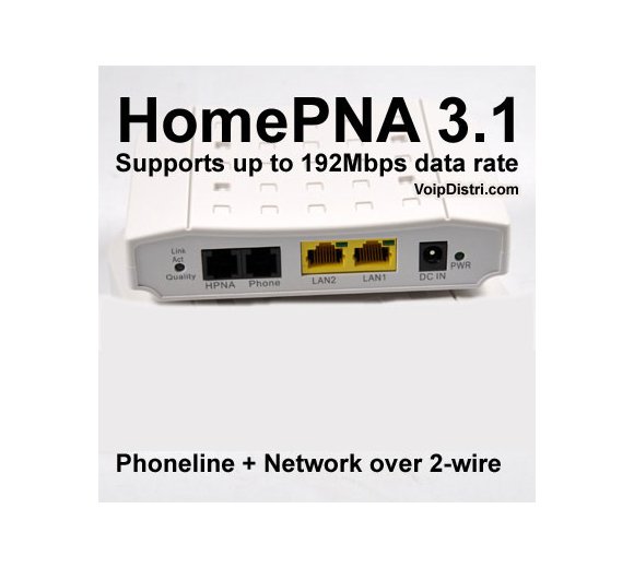 HomePNA Adapter with 192 MBit/s over 2-wire Phone Line, Siemens HPN-3300 compatible