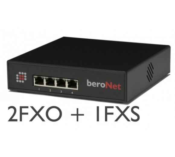 beroNet Analog 2FXO 1FXS, Small Business Line (Fernverwaltung per beroNet Cloud) - non-modular