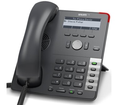 Snom 715 Gigabit SIP VoIP phone, Anthrazit, ohne Netzteil