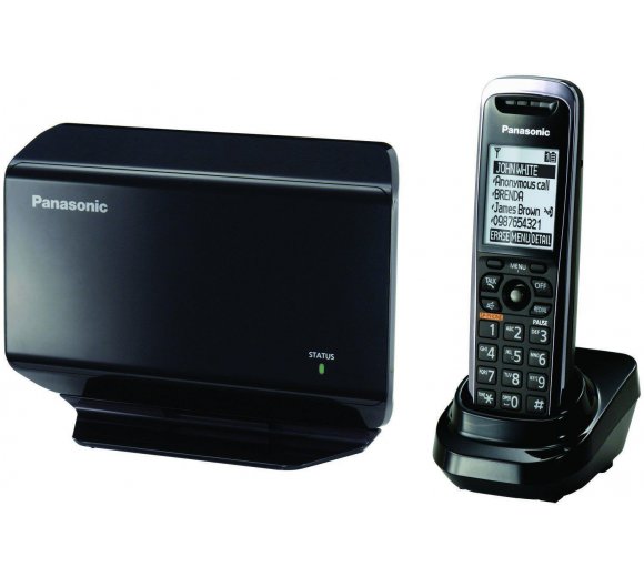 Panasonic KX-TGP500 (Base Unit + Cordless Handset), cordless VoIP DECT for professionals, multilingual menu
