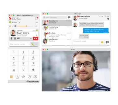 CounterPath Bria (Individual License, Mac OS X) VoIP &...