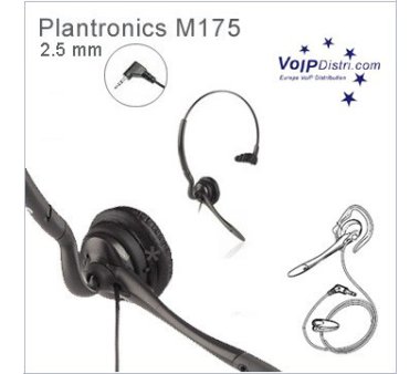 Plantronics M175 Over The Head Headset w/ 2.5mm Plug