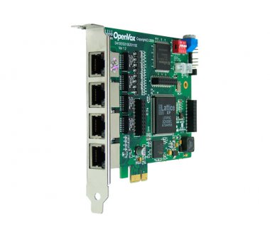 OpenVox D410E, 4 port E1/T1/J1 PRI PCIe card (Asterisk...