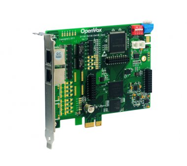 OpenVox D210E, 2 port E1/T1/J1 PRI PCIe card (Asterisk...
