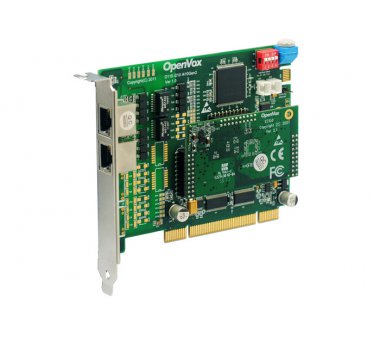 OpenVox DE210P + Echo Cancellation, 2 port E1/T1/J1 PRI PCI card (Asterisk compatible & Askozia Trixbox, Elastix Certified)