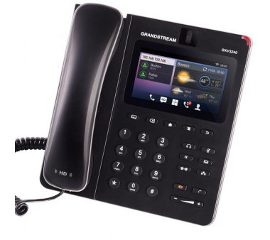 Grandstream GXV3240 IP Phone with rotatable Camera for Video-Meetings, Touch-Screen