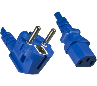 CEE 7/7 Stromkabel, Stecker gewinkelt mit...