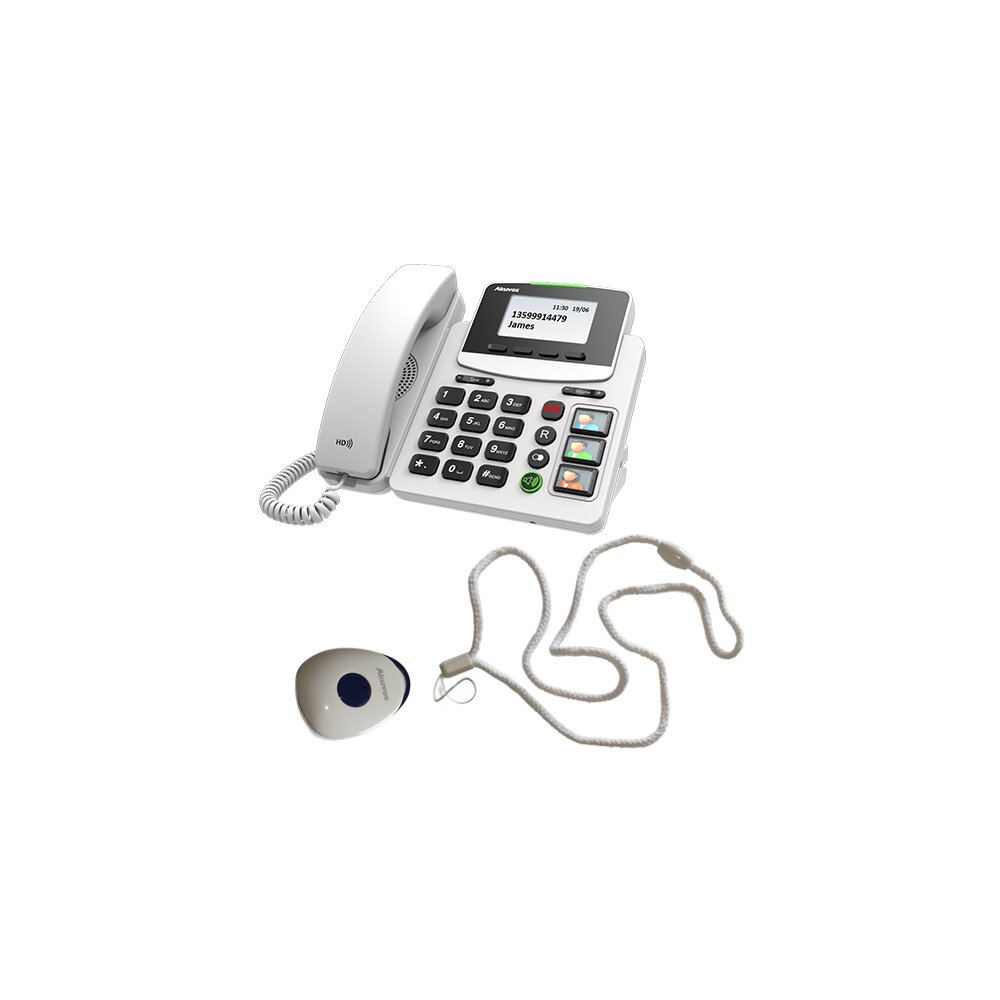 Akuvox R15P Big Button Healthcare IP telephone with SOS pendant (Big