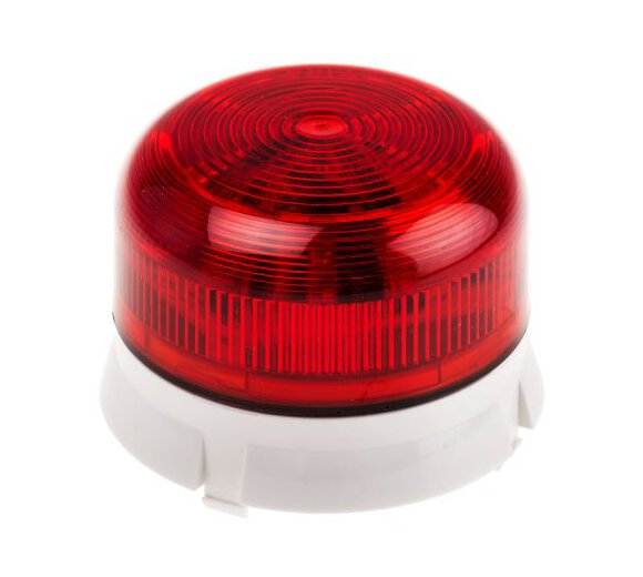 Tema AD699/X10R Flashguard Xenon Signalleuchte mit Xenon Blitz-Signalgeber, Farbe rot