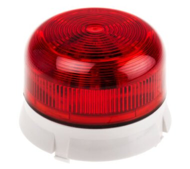 Tema AD699/X10R Flashguard Xenon Signalleuchte mit Xenon Blitz-Signalgeber, Farbe rot