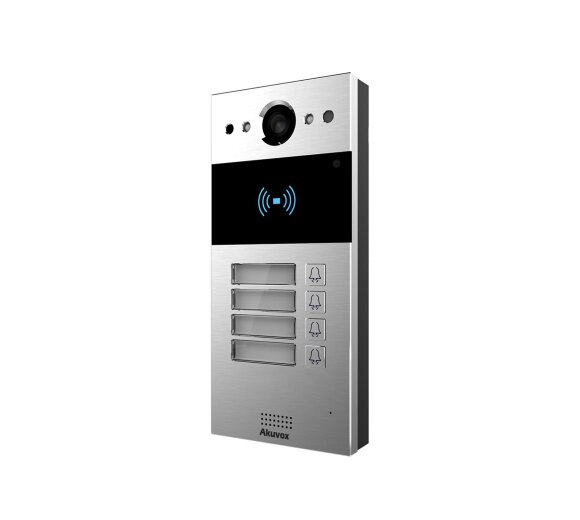 Akuvox R20B4 SIP Video-Türsprechanlage mit 4 Tasten und RFID, Aufputzmontage