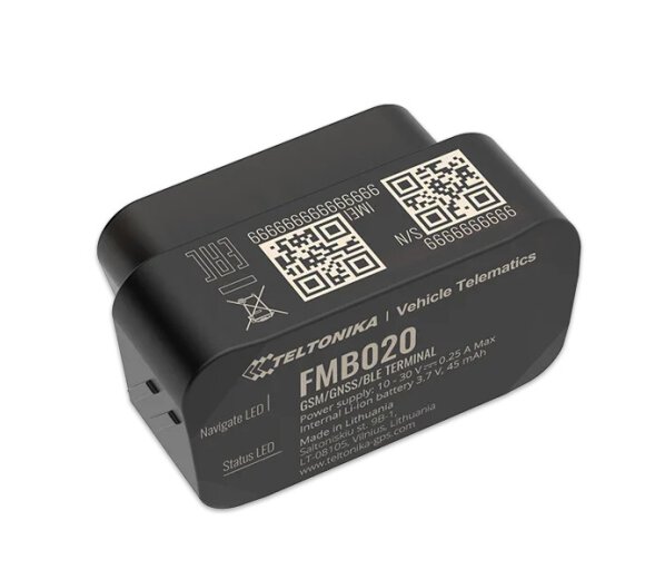 Teltonika FMB020 GPS Tracker for 2G (GNSS, GSM, Bluetooth and Crash detection data)