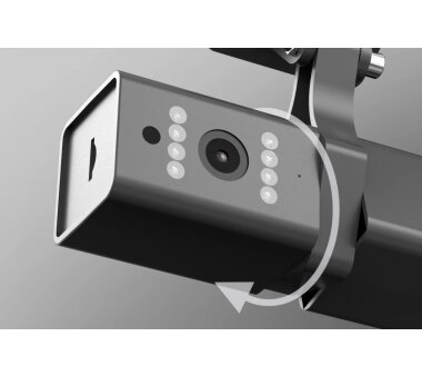 Teltonika DualCam GPS Tracker Erweiterung, Dual-Kamera Dashcam für Vorne und Hinten, Autokamera mit MicroSD Slot (mit 2 x MicroSD 64 GB),
H265 Videokomprimierung