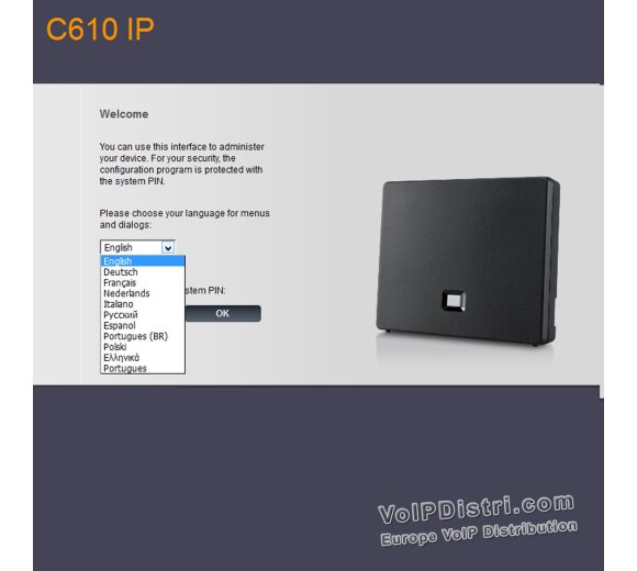 Gigaset C610 IP DECT Base, support LAN and Analog Port