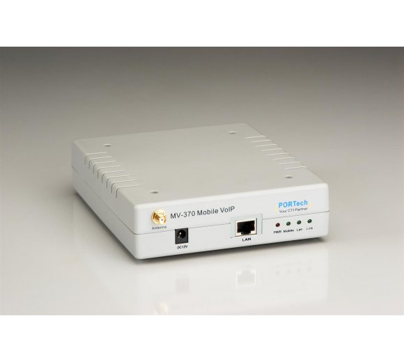 Portech MV-370G-3G GSM/WCDMA/UMTS/VoIP Gateway with 1x SIM-Slot, 1x LAN-Port (Global Version: 3G 2G+3G 800/850/900/1900/2100MHZ)