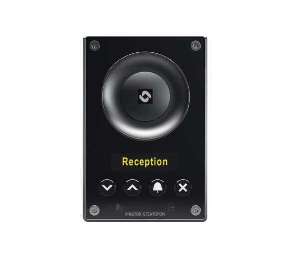 STENTOFON TCIS-6 Turbine compact SIP intercom with PMOLED display - scroll unit to call an unlimited number of places (noise cancelling)