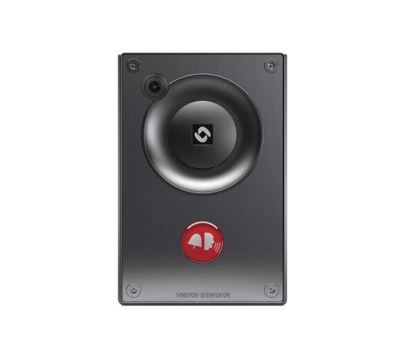 STENTOFON TCIV-2+ Turbine compact SIP intercom with camera and stainless steel front plate (noise-cancelling)
