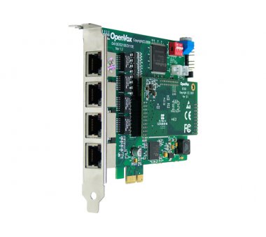 OpenVox DE410E + Echo Cancellation, 4 port E1/T1/J1 PRI PCIe card (Asterisk compatible & Askozia Trixbox, Elastix Certified)