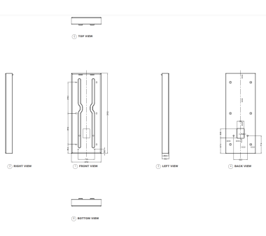 Akuvox On-Wall X915 Installation Kit (on-wall mounting)