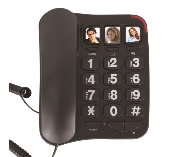Vogtec D312ID Big Button IP phone, black