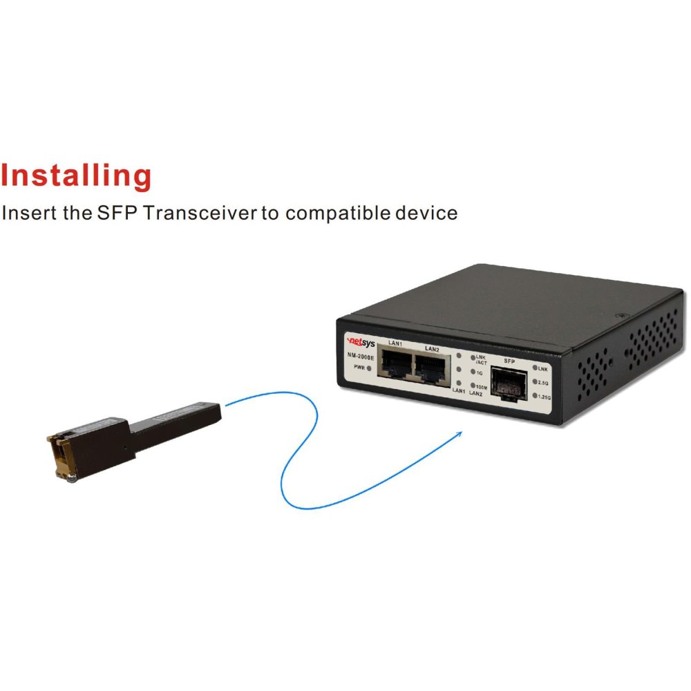 Netsys NV-100SFP-S LREoVD2 SFP Module Slave, 161,84
