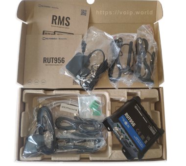 Teltonika RUT956 Industrial Cellular LTE Router, WiFi, OpenVPN, DynDNS, RS232/RS485 I/O, USB 2.0, GNSS (EU-Version)