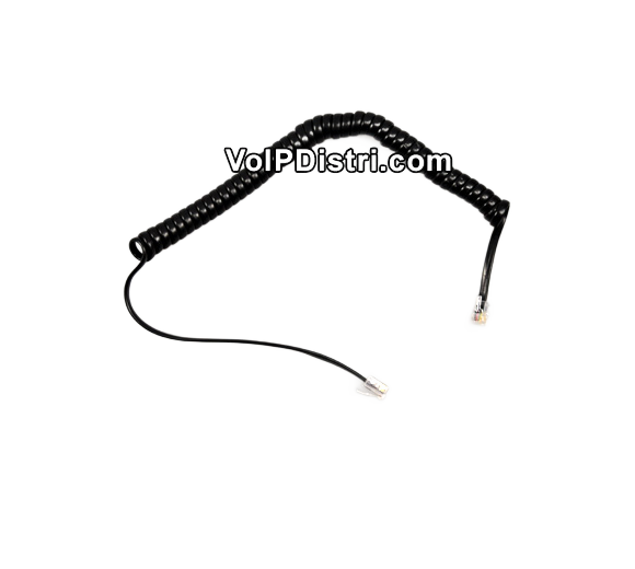 Snom Handset coil cord black for D7XX, 7XX series (Original Snom Accessories, high quality, 4m)