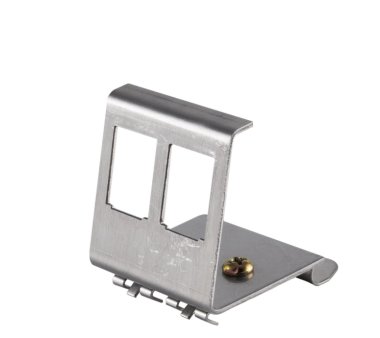 Keystone 2-fach Modulhalter für Din-Rail aus Edelstahl