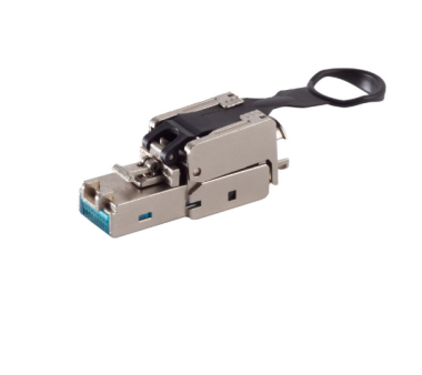 Cat.6a RJ45 Tool-less plug (Gigabit Ethernet), fully...