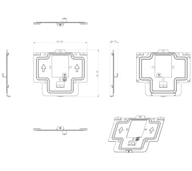 Akuvox bracket for wall mounting for indoor stations IT83