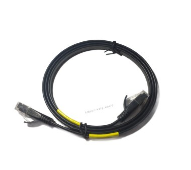 1m SlimWire Pro+ STP 10GbE patch cable (shielded!) - black