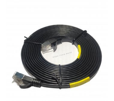 3m SlimWire Pro+ STP 10GbE patch cable (shielded!) - black
