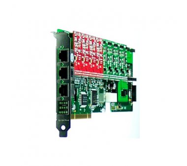 OpenVox A1200P0012 12 Port Analog PCI card + 12 FXO modules