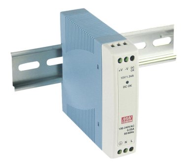 MEAN WELL MDR-10-5 DIN Rail Power supply with 5V/2A with...