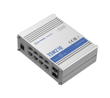 Teltonika TSW210 industrial unmanaged Gigabit Switch 8...