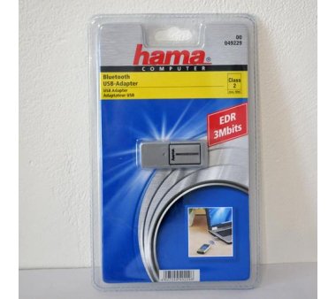 hama Bluetooth USB-Adapter, Class 2 max. 40m, EDR 3Mbits