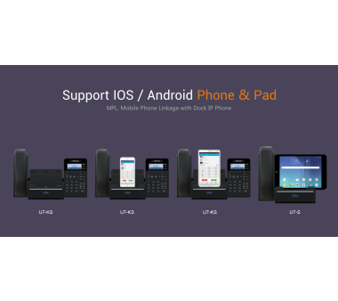 Univois U7KS Smartphone Dock IP Telefon mit Tastatur * B-Ware