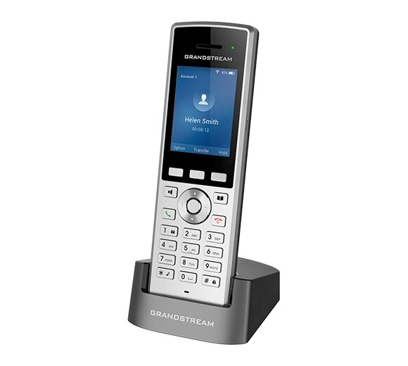 Grandstream WP822 WLAN IP phone with integrated Bluetooth and vibration alarm
