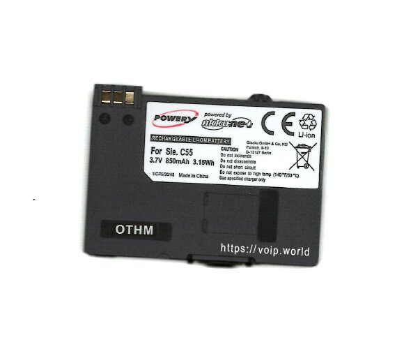 Siemens Gigaset SL565 full compatible rechargeable Li-Ion battery  (3,7V /  850mAh)