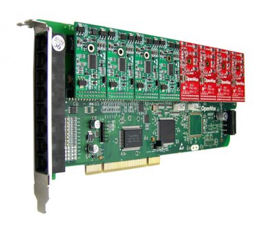 OpenVox A800P11 8 Port Analog PCI card + 1 FXS + 1 FXO modules